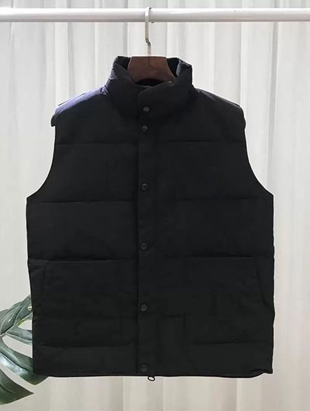 

fashion usa style mens down jacket real feather vest winter black label goose men women gilet parka bodywarmer advanced waterpro