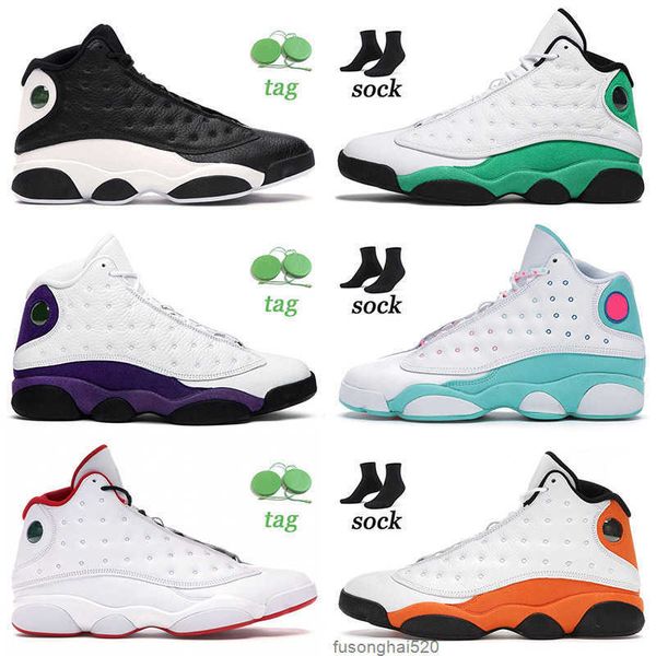 

jumpman 13 13s xiii basketball shoes mens women lucky green starfish flint chicago hyper royal atmosphere grey sneakers trainerjordon, Black