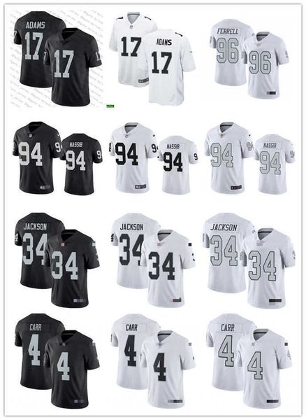

football jerseys las vegas''raiders''16 jim plunkett 13 hunter renfrow 96 clelin ferrell, Black;red