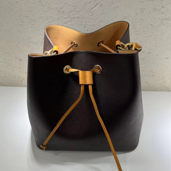

ladies fashion casual designe luxury bucket bag shoulder bags cross body handbag purse pouch calfskin european american color texture multi