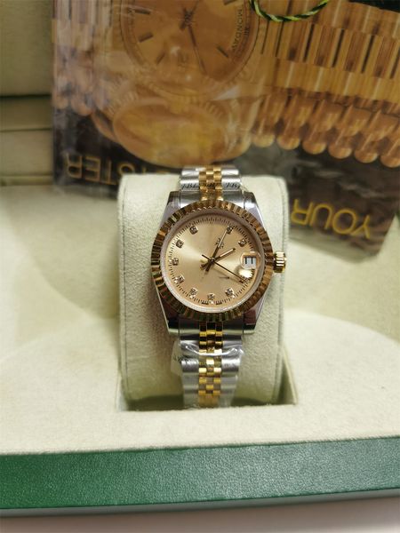 

with original box elling wristwatches 41mm 36mm 31mm 26mm gold dial 116334 asia 2813 movement automatic mens men's watch watches, Slivery;brown