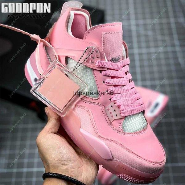 

4 jumpman 4s fashion shoe pink mens womens basketball shoes tyb, Black