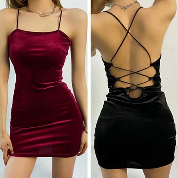 

casual dress wind flat mouth tight back cross strap hip wrapped velvet suspender skirt bottomed jumpsuit, Black;gray