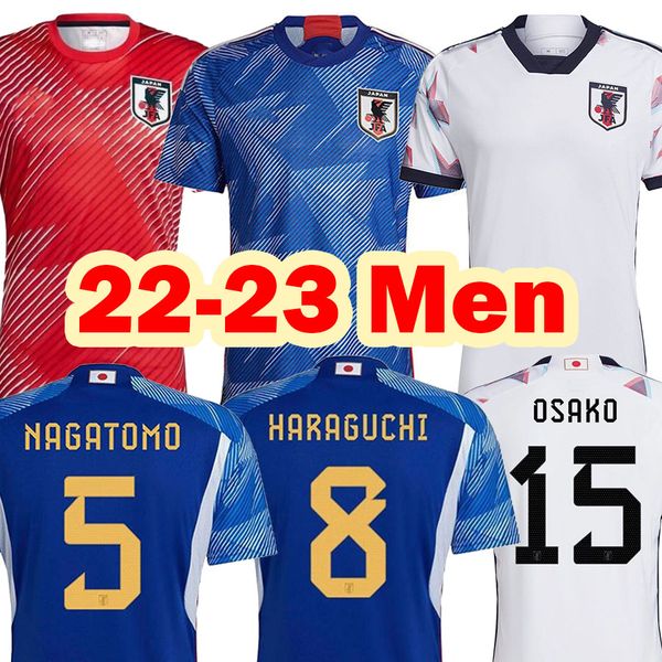 

2023 japan soccer jersey minamino nagatomo haraguchi yoshida tsubasa atom 22 23 football shirt men home away, Black;yellow