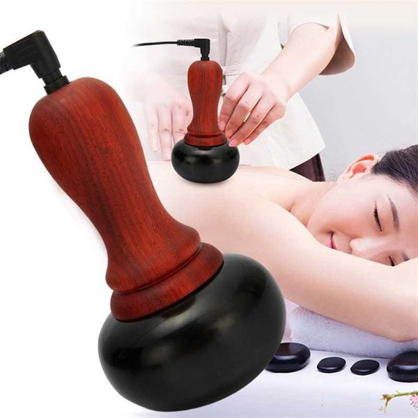 

stone electric gua sha massager natural needle guasha scraping back neck face massage relax muscles skin lift care spa