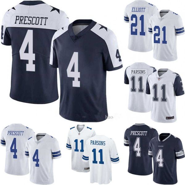 

football jerseys dallas''cowboys''jersey 4 dak prescott 11 micah parsons, Black;red