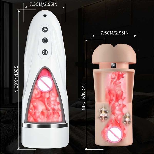 

sex massager Sex toy Machines Men Erotic Masturbator Cup Realistic Tip of Tongue and Mouth Vagina Pussy Blowjob Stroker Vibrating