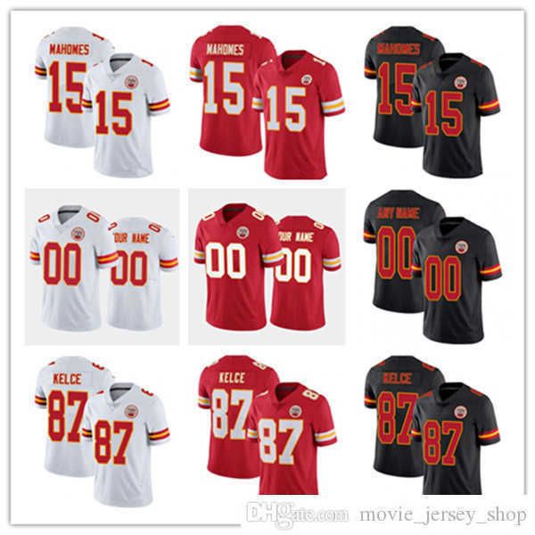 

football jerseys custom kansas''city''chiefs''9 juju smith-schuster 15 patrick mahomes 87 travis kelce 22 tren, Black;red