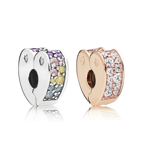 

fits pandora biagi bracelets 20pcs colourful crystal silver safety anti-drop-clip buckle charm bead ser beads for wholesale diy european ste, Black