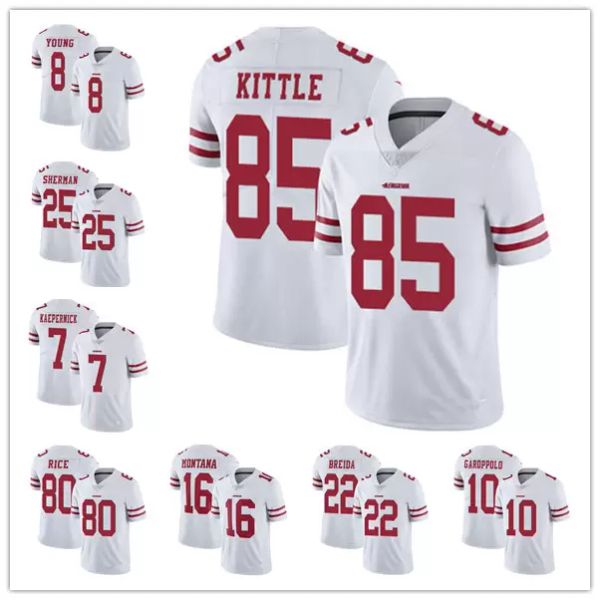 

san francisco''49ers''men women youth steve young joe montana trey lance jimmy garoppolo retired player vapor untouchabl, Black