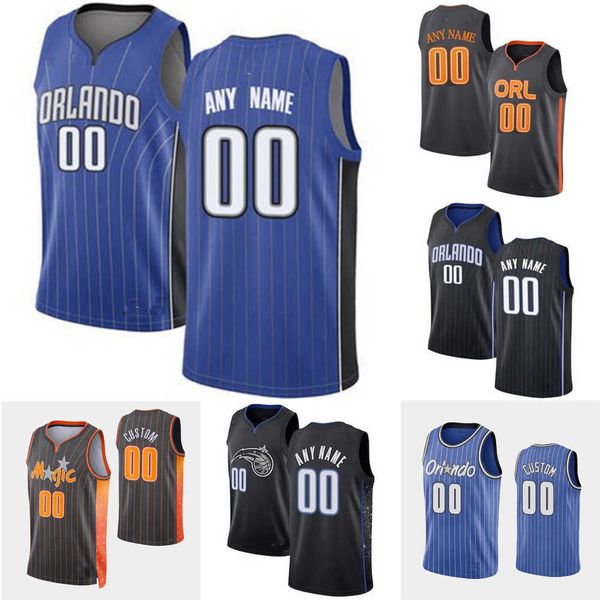 

basketball jerseys 75th custom men women youth orlando''magic''7 michael carter-williams 13 r.j. hampton 14 gary harris, Black;red