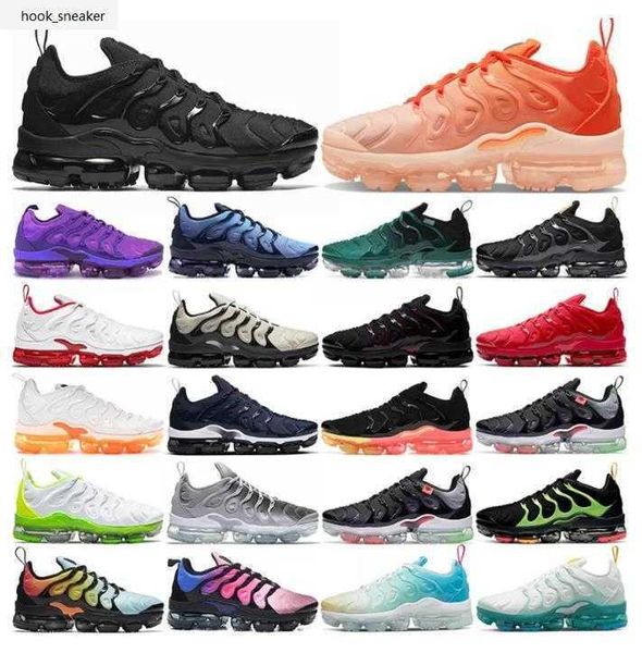 

running shoes outdoor trainers sneakers black white volt orange gradients cherry red cool wolf grey neon green olive blue fury tn plus tns