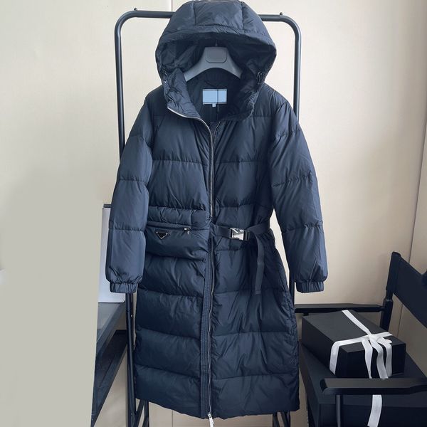 

2022 women's jackets fashion winter keep warm long coats women long sleeve hooded jacket with belt loose casual thick cotton coat parka, Black;brown