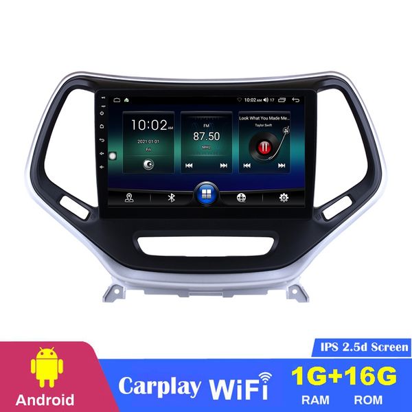 

android gps car dvd player head unit navigation multimedia for jeep grand cherokee-2016 wifi swc 10.1 inch