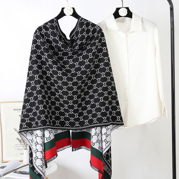 

new women man designer scarf fashion brand 100% cashmere scarves for winter womens and mens long wraps christmas gift, Blue;gray