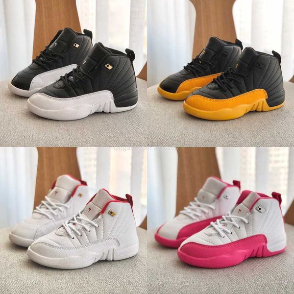 

12s jumpman 12 boys girls kids basketball shoes playoff 2022 xii twist university gold racer blue dark concord royalty white black royal