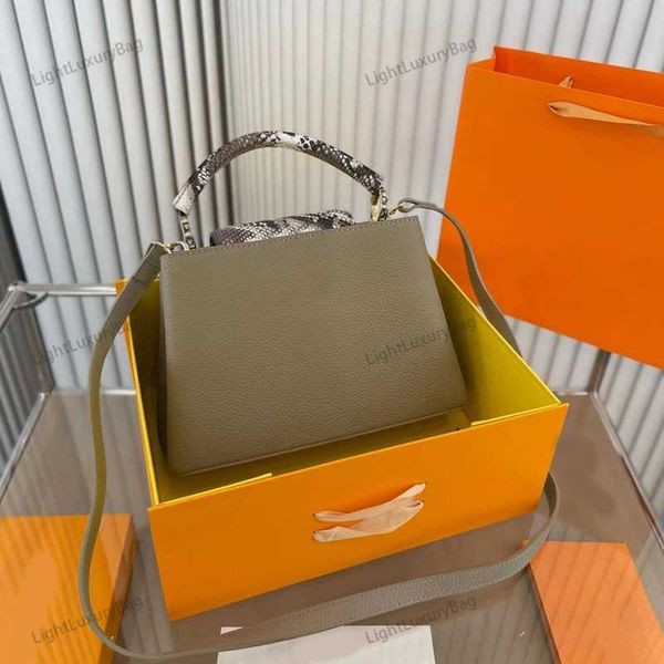 

totes luxury handbag for women taurillon designer elegant handbags designer lady shoulder bags crossbody tote purse 220807