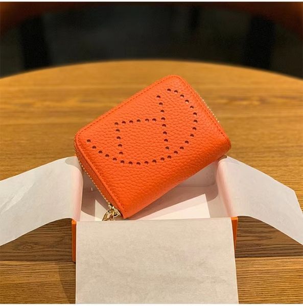 

he02designer wallets women's h home high-end luxury brand purses for men togo leather handmade fashion wallet woman short hollow out mu, Red;black