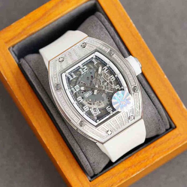 

watches wristwatch luxury richa milles designer men's and women's fully automatic mechanical personalized fashion hollowed out dia, Slivery;golden
