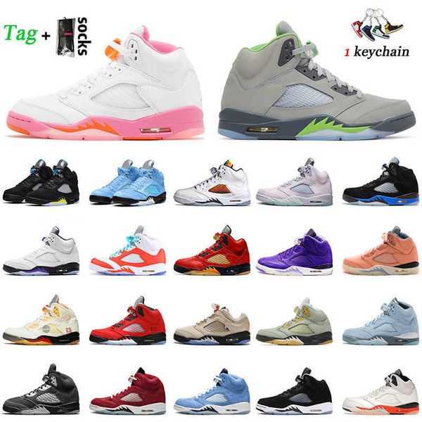 

basketball shoes szie 36-47 jordens5s sneakers racer blue sail 2022 new jumpman pinksicle 5s women men jordens 5 aqua dj khaled x we the s