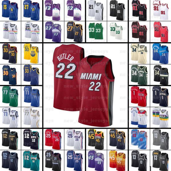 

stitched basketball jerseys kevin kyrie harden durant irving antetokounmpo booker dwyane ja luka morant doncic wade kawhi a6 leonard george, Black;red