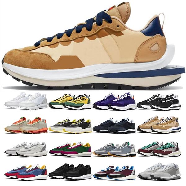 

ld waffle mens running shoes triple white nylon pure platinum neptune green mens womens trainers sneakers shoes 36-45