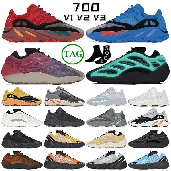 

designers 700 v1 v2 v3 running shoes mnvn 700s hi-res red rubber faded azure fade carbon wave runner mens arzareth kyanite clay brown azael