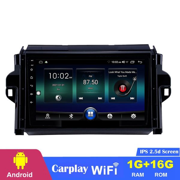 

android car dvd navigation player 9 inch auto radio with gps for toyota fortuner 2016-2018 3g wifi support carplay obd tpms digital tv