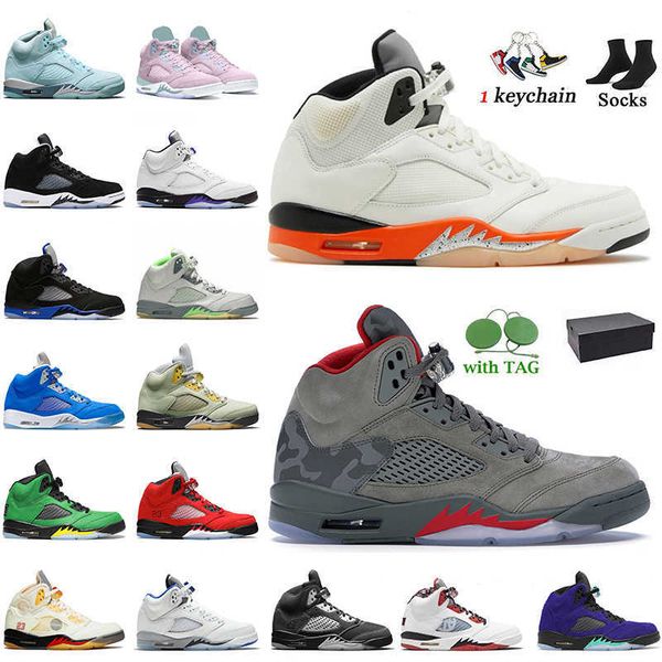 

big size with box women mens basketball shoes jumpman 5 5s camo shattered backboard easter white unc easter bluebird raging bull sail off
