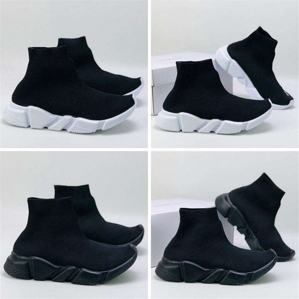 

kids sock shoes paris children's sneakers casual shoes for quality boys and girls outdoor sports sneakers2300, Black