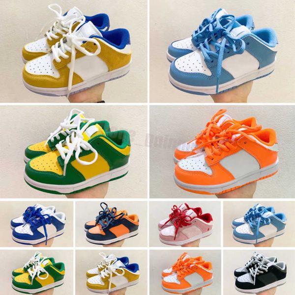

dunker kids s.b skateboard shoes casual boys girls dead five bears suede yellow green pink blue bear children sneakers chaussures zapatos, Black