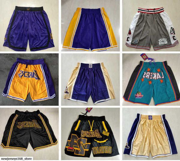 

los angeles''lakers''men retro basketball''nba''shorts pocket red black wholesale