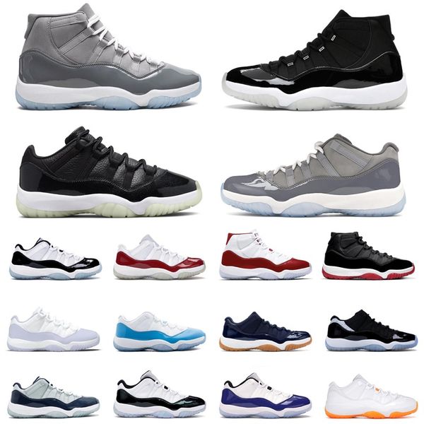

basketball shoes outdoor sneakers trainers cherry cool grey 25th anniversary royal blue 11 mens jumpman 11s retro low 72-10 pure violet spac