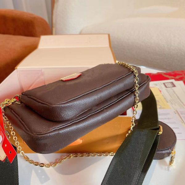 

favorite mm pm crossbody shoulder bags chain bag coin purse black flowers wallet classic man women key pouch multi pochette bags for womens