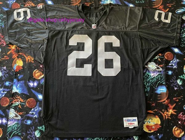 

new retro wilson pro line napoleon kaufman football jersey mens kids stitched throwback jerseys, Black
