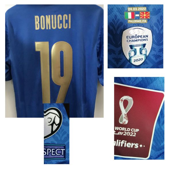 

american college football wear jersey 2022 player issue bonucci jorginho maillot barella pellegrin immobile with wash tag maillot sports shi, Black