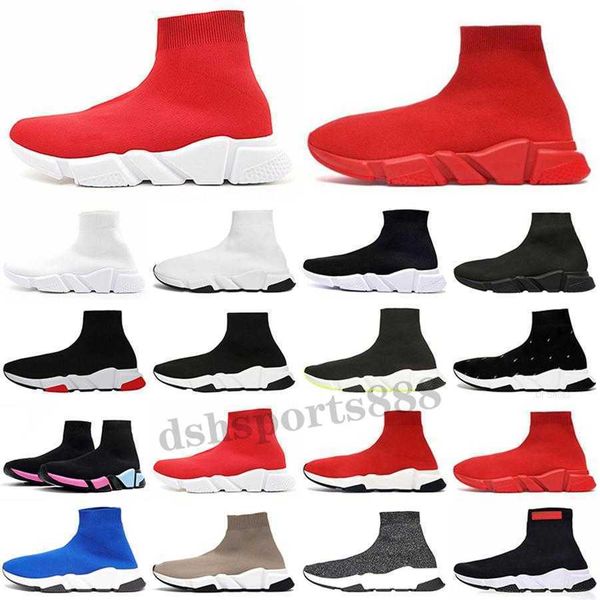 

sock shoes platform womens women sneakers triple black white classic with lace jogging walking outdoor fly boot235s runner 1 2 0