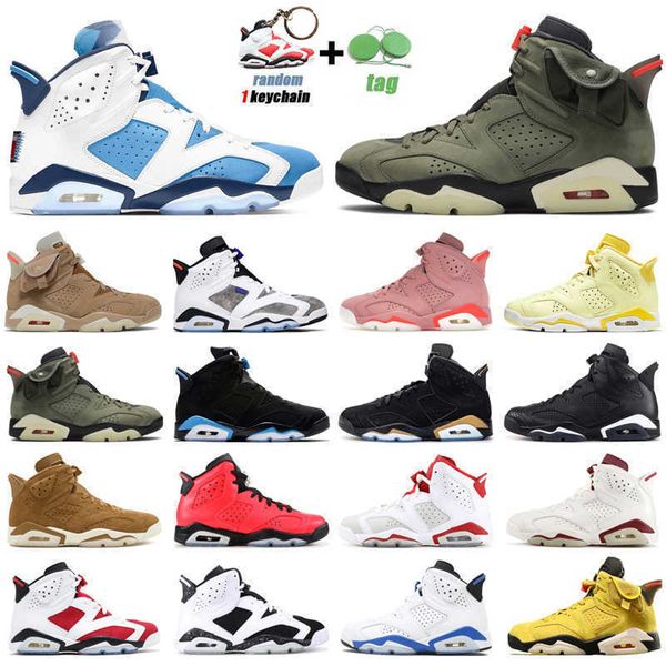 

6s unc jumpman basketball shoes mens trainers 6 electric green carmine red infrared hare angry bull golden harvest flint outdoo jordon, Black