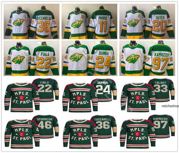 

2022 winter classic hockey minnesota wild 97 kirill kaprizov jersey 46 jared spurgeon zach parise kevin fiala mats zuccarello matt dumba nhl, Black