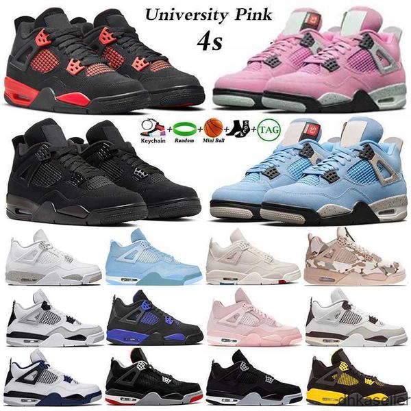 

jumpman 4 high og basketball shoes sport sneakers trainers university pink blue white oreo red thunder black cat midnight navy canvas 4s