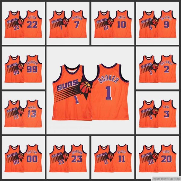 

men basketball devin print booker dario saric abdel nader jae crowder chris paul deandre ayton steve nash jersey size s-3xl, White;black