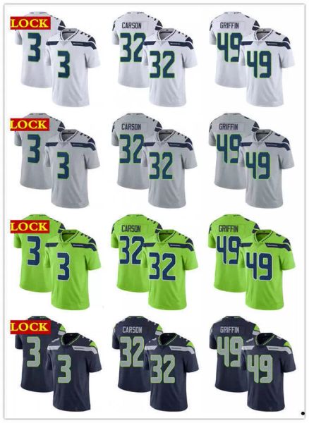

football jerseys seattle''seahawks''jersey 3 drew lock 16 tyler lockett, Black