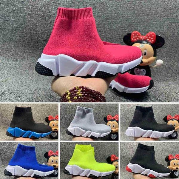 

kids new fashion shoes children baby runner sneakers boots toddler boy and girls wool knitted athletic socks shoes 24-35309n, Black