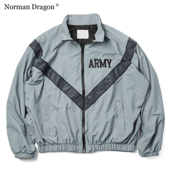 

mens jackets us army ipfu sport pt outwear windbreaker hip hop street wear over size 220930, Black;brown