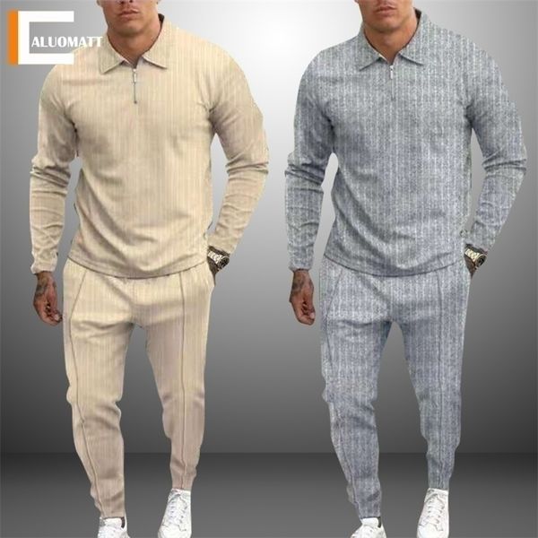 

mens tracksuits polo suit fashion sets stripe printed streetwear vneck short sleeve polo shirt shorts two pieces casual 220930, Gray