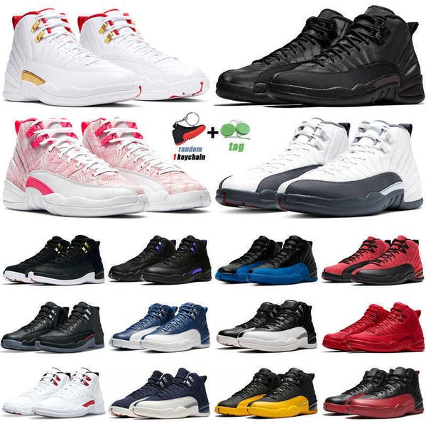 

ale 12 men basketball shoes 12s jumpman utility twist reverse flu game dark concord the master winterized mens trainers spo designer shoes, Black