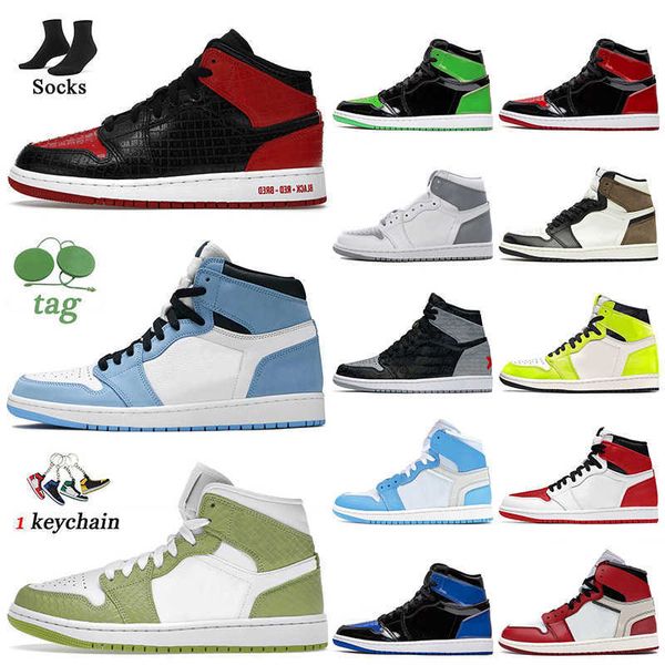 

basketball shoes sport trainers sneakers university blue 1s green royal blue stealth j1 retro bred text jumpman 1 rebellionaire banned 2022
