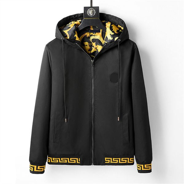 

fashion mens designer jacket coat caps winter autumn men women windbreaker outerwear zipper hoodies jackets coats 321, Black;brown