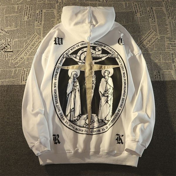 

men's hoodies designers sport sweatshirts new hoodies halloween hip hop retro cross men streetwear letter hoodie man pullover sweatshir, Black