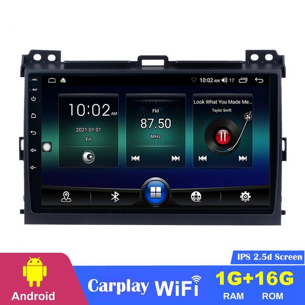 

car dvd radio touch screen player android 9 inch 16g stereo for toyota prado 2007-2010 gps navigation system
